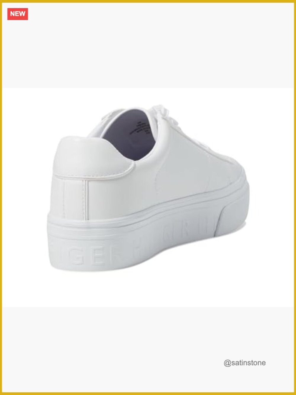Faux Leather Lace-Up Fashion Sneakers - Picture 5 of 6